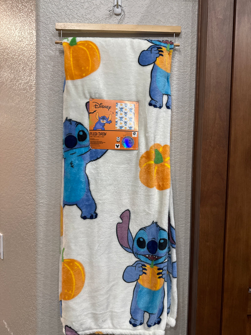 Stitch Holding Pumpkin