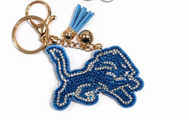 Lions Rhinestone Bag Charm