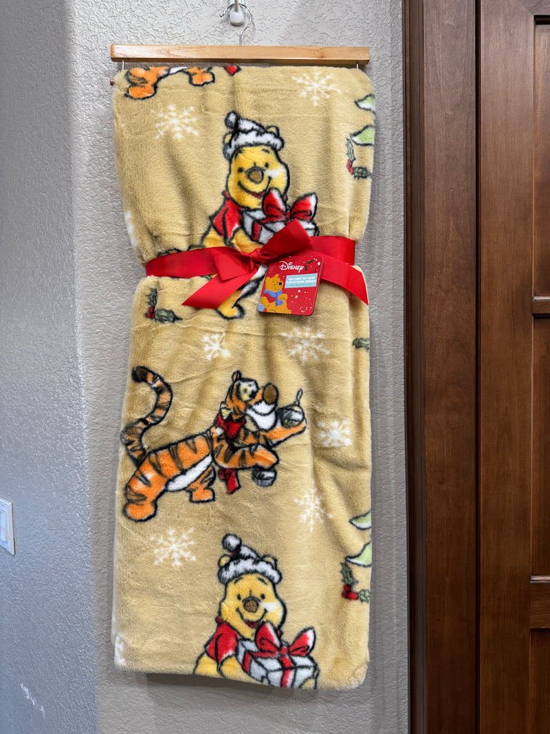 Pooh Faux Fur Christmas