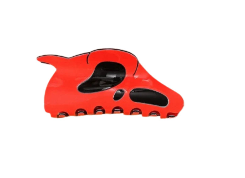 Red Ghost Face - Claw Clip
