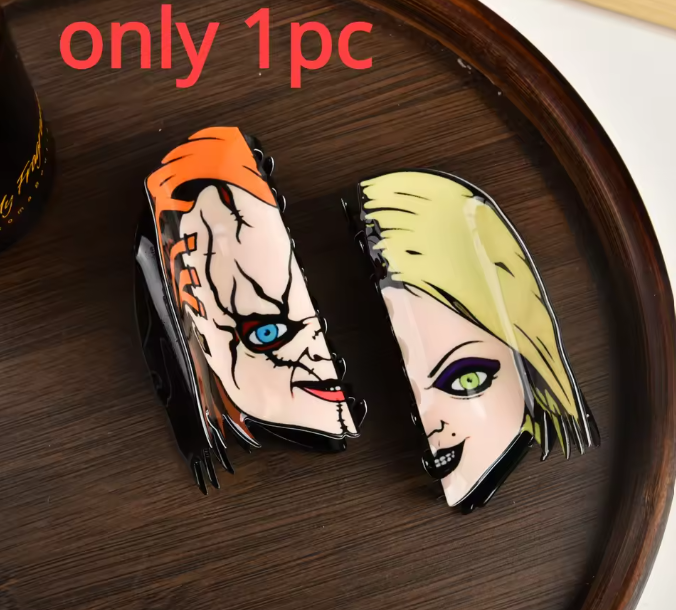 Tiffany & Chucky (Double Sided) - Claw Clip